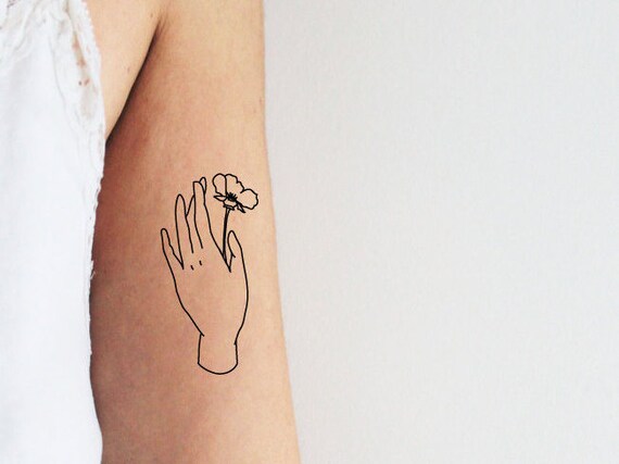 2 hands with wild flowers temporary tattoos hands temporary 2 hands with wild flowers temporary tattoos hands temporary