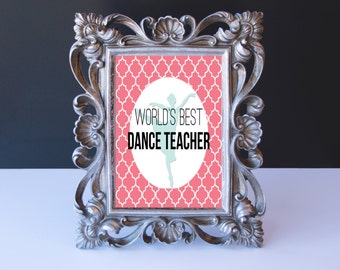 Dance Teacher Gift Printable End of Year Present by DancinDarling