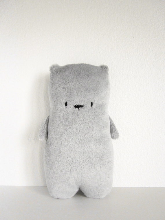 gray stuffed bear