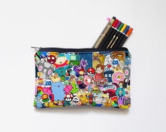 Zipper Pouch, Pencil Pouch, Pencil Case,