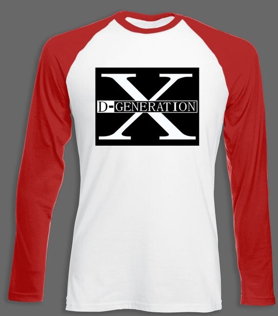 WWF D Generation X Long Sleeve Wrestling Jersey by ThePrintersBarn