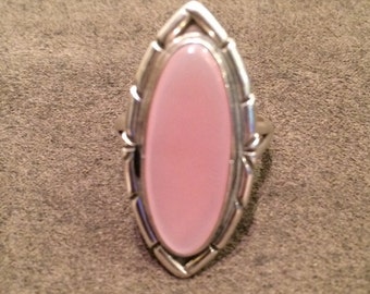 Vintage Sterling Silver Pink Shell Women's size 7 1/2