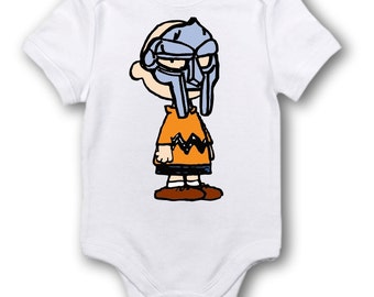 Charlie Brown MF Doom Onesie Bodysuit