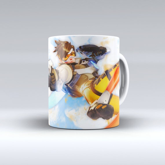 Tracer Mug Overwatch Hero Coffee Mug Overwatch Gift by AniPoster