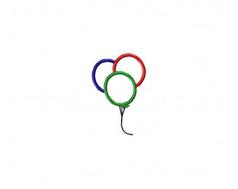 Balloon applique design, balloon embroidery design, birthday balloon embroidery, birthday embroidery design
