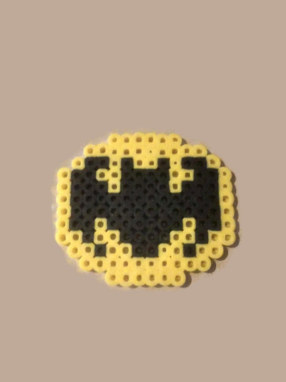 Batman logo perler bead magnet Ready to Ship