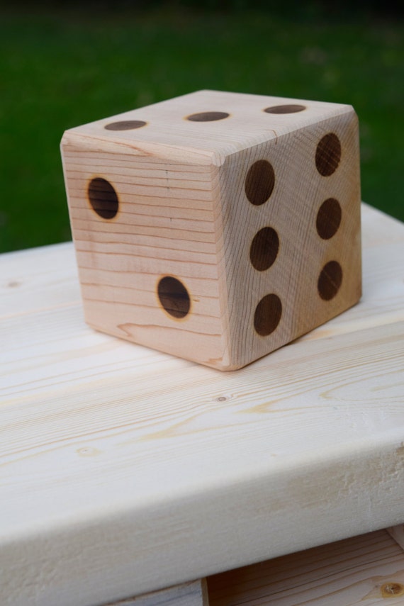 Giant Wooden Dice giant wood die Backyard games yard games