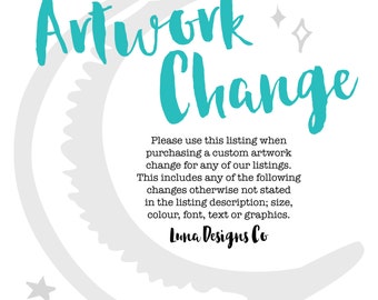Artwork change for any of our listings