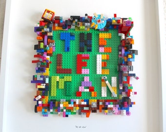 The Lee Man - Custom Lego Art for 5 year old's Birthday present