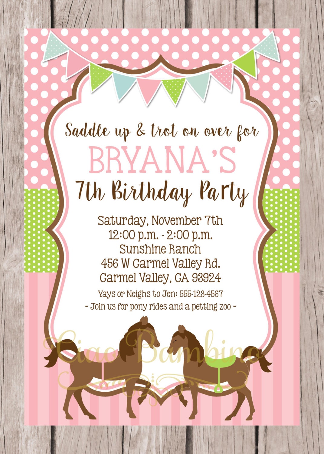 Horseshoe Party Invitations 7