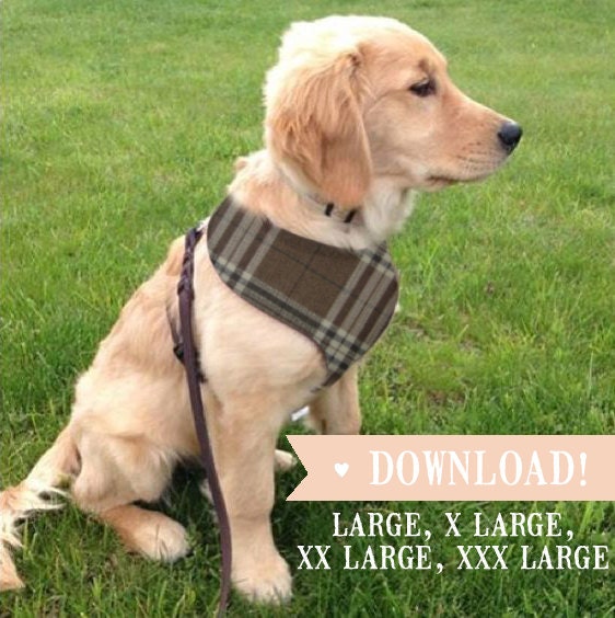 DIY Dog Harness LARGE Breed Sewing Pattern & Full