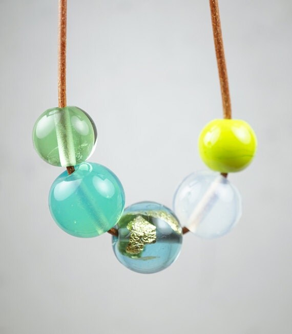Hand Blown Glass // Contemporary Jewelry // by melaniemoertel