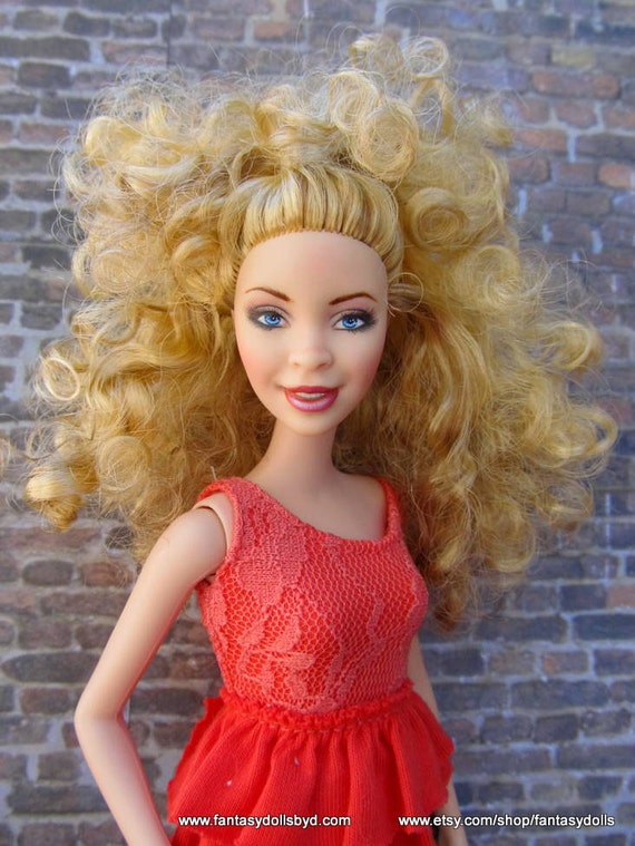 Barbie Doll Repaint Fashionista Ooak Custom Fashion Doll