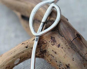 Silver. Aluminum. Leaf. Shawl. Pin.