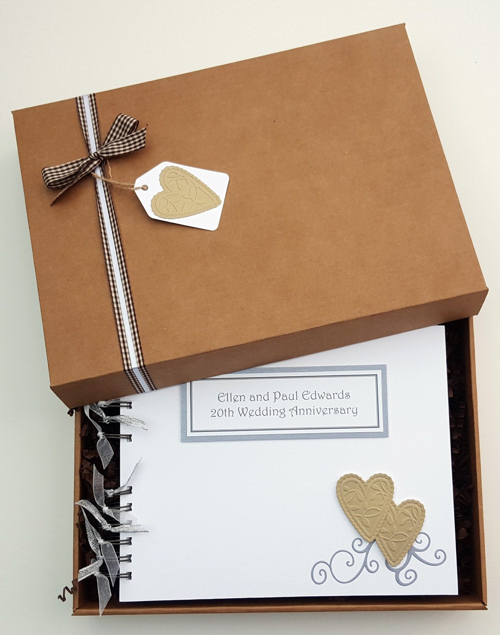 Wedding Anniversary Guest Book 10x 8 boxed Photo