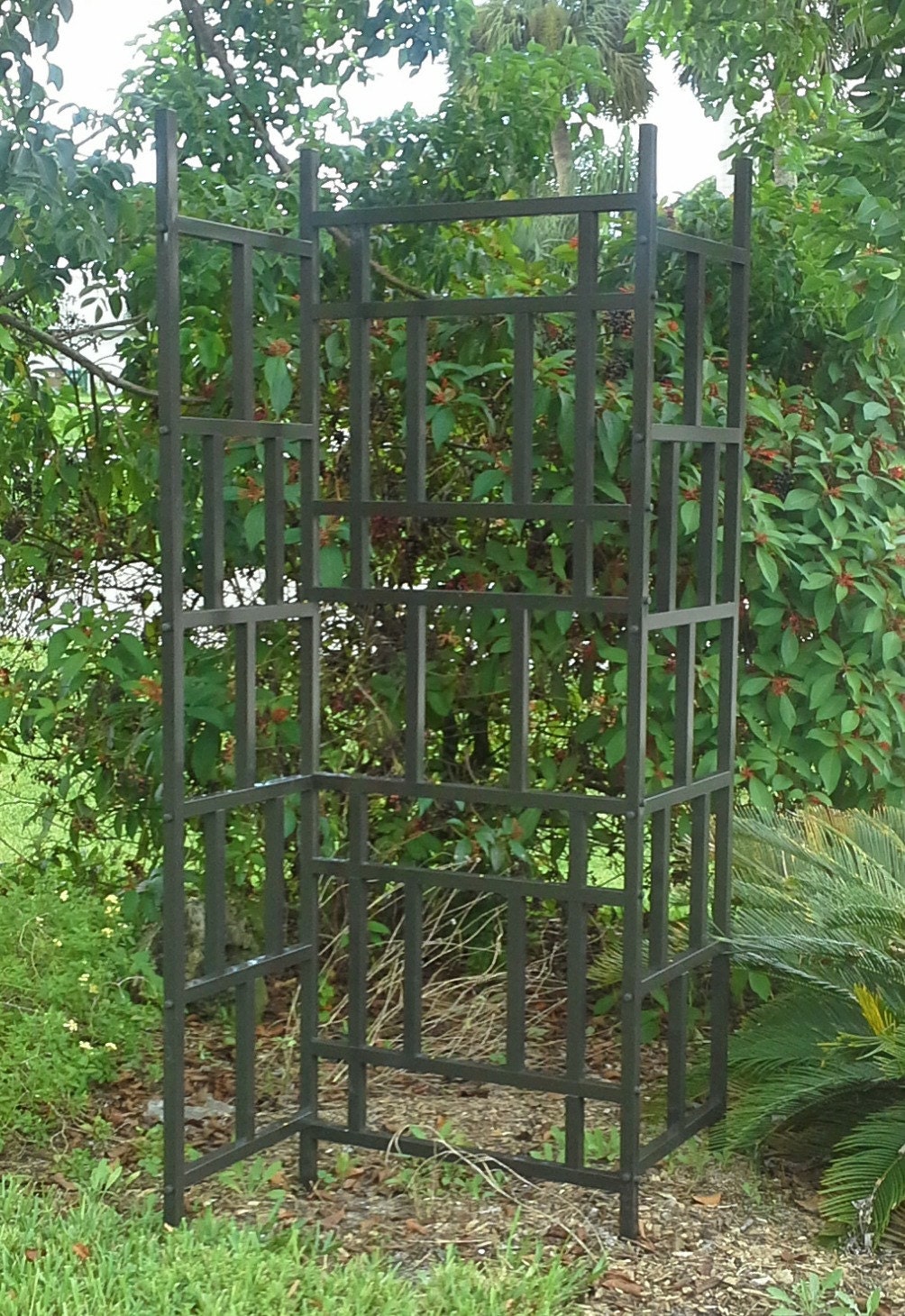 Craftsman Fusion Motif 3 Panel Aluminum Garden Trellis Kit