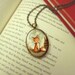 Fox Necklace, Red Fox Jewelry Pendant, Fox Jewellery, Red Fox Pendant, Animal Jewelry, Woodland Necklace Pendant - Little Fox In The Woods