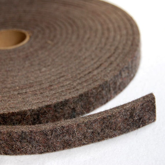 F7 Industrial Wool Felt Strips Natural Gray by TheFeltStore