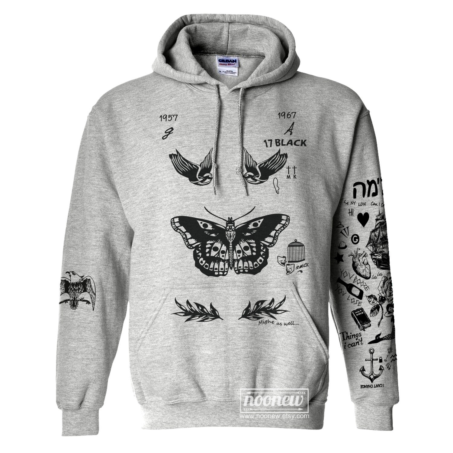 harry styles tattoo sweatshirt hoodies jumper shirt
