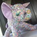 Plush Toy Elephant, Millefiore Kaffe Fassett Print