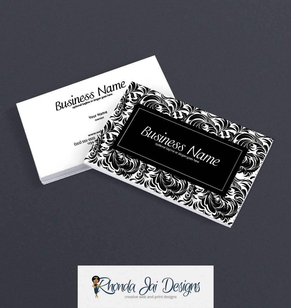 Business Card Designs 2 Sided Printable Business Card Design