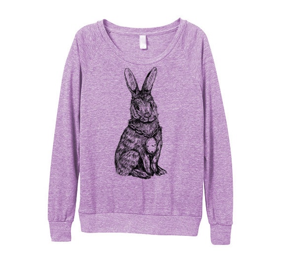 New Rabbit Sweater Womens Rabbit Sweatshirt Small by naturwrk