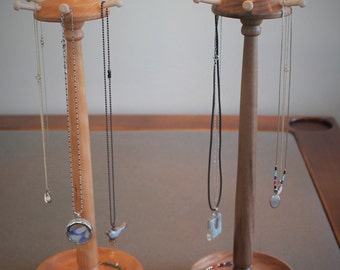 Necklace Holder with Jewelry Tray Base
