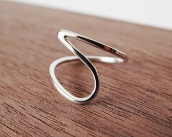Sculptural Sterling Silver Ring
