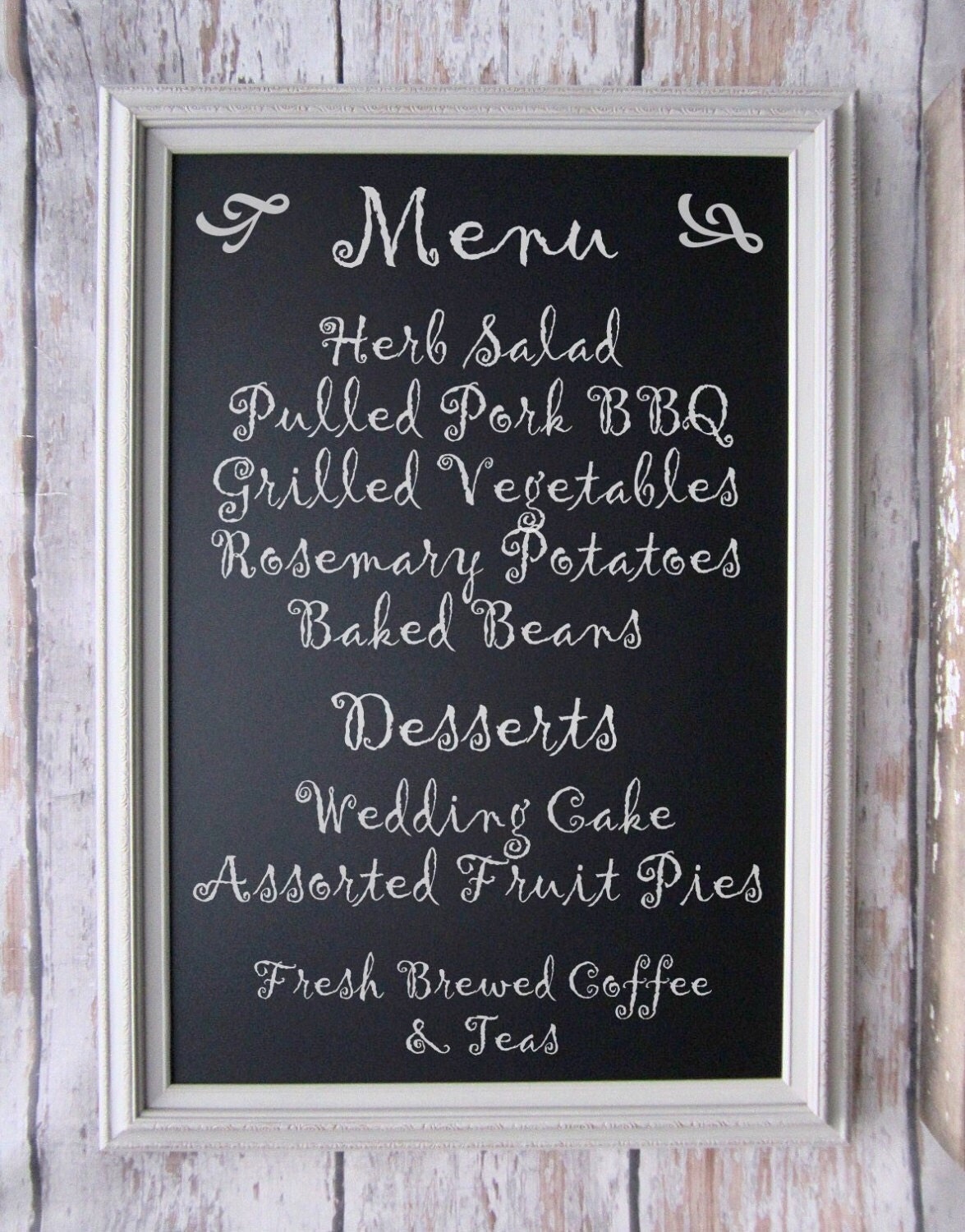 RUSTIC WEDDING DECOR Chalkboard 41x29