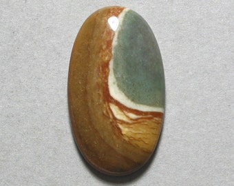POLYCHROME JASPER oval cabochon 20X35mm designer cab