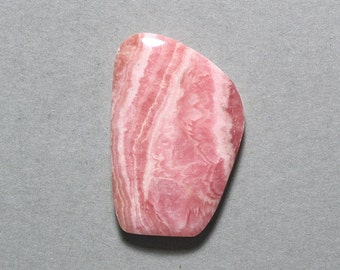 pink RHODOCHROSITE cabochon freeform 24X35mm designer cab