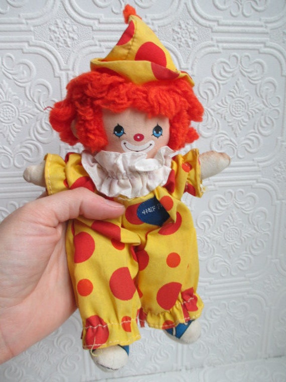 vintage clown plush