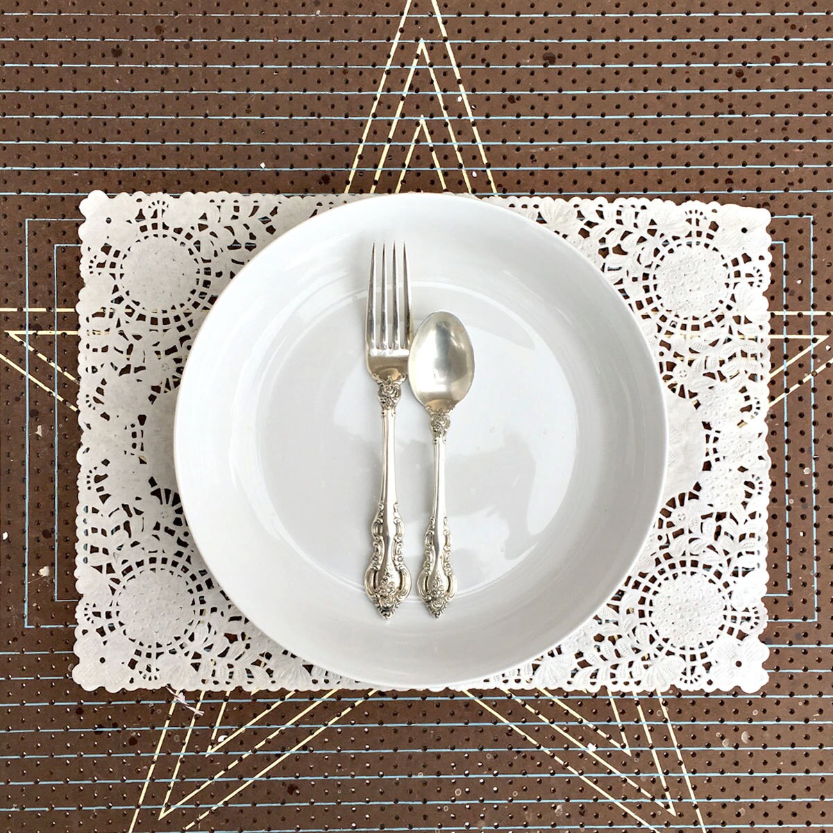 NEW Paper Doily Placemats Hand Dyed You choose the color