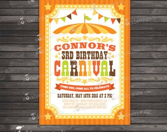 Fall Carnival Invitation Printable - Fall Festival Invitation - Fall Festival Flyer - Fall Festival Birthday Invitation - Kids