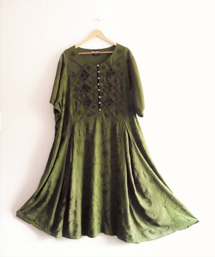 Sale Plus Size Bohemian Embellished Maxi Dress FREE U.S.