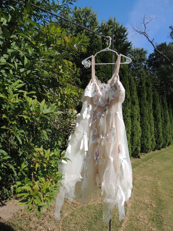 Sale /S/M Fairy Dress / Tattered Dress / Rag Dress / Prom