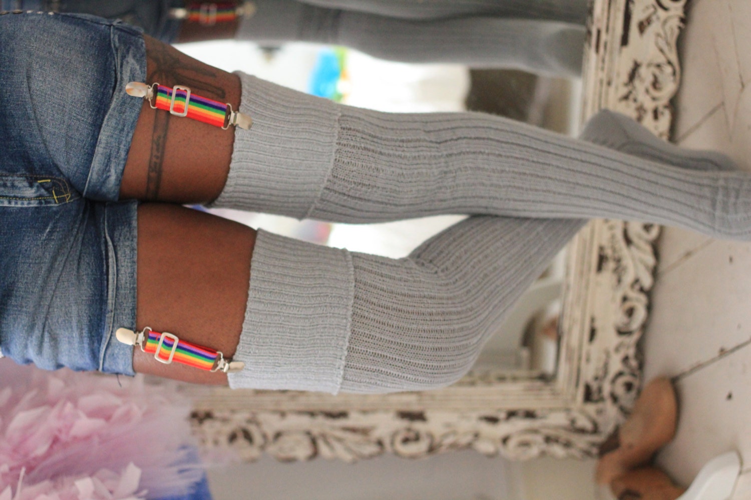 Thigh High Knitted Wool Socks Better Than Leg Warmers