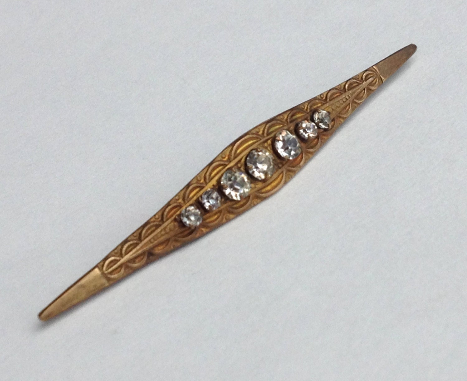 Art Deco Bar Pin Brooch Haute Juice