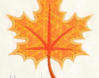 Leaf Applique Embroidery Design, leaf applique, autumn applique, machine embroidery, applique, leaf design, Fall embroidery, leaves, leaf