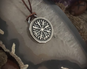 Vegvisir Pendant - Viking Talisman - Norse Talisman - Viking Compass - Norse Jewelry - Rune Compass - Vikings - Show - Pagan - Wiccan