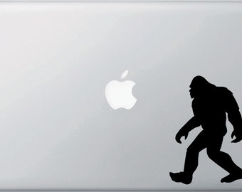 MB - Sasquatch Bigfoot Yeti - D1 - Macbook or Laptop Decal - Yadda-Yadda Design Co. (3.5"w x 5"h) (Color Choices)
