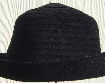 Soft black hat made by Betmar.