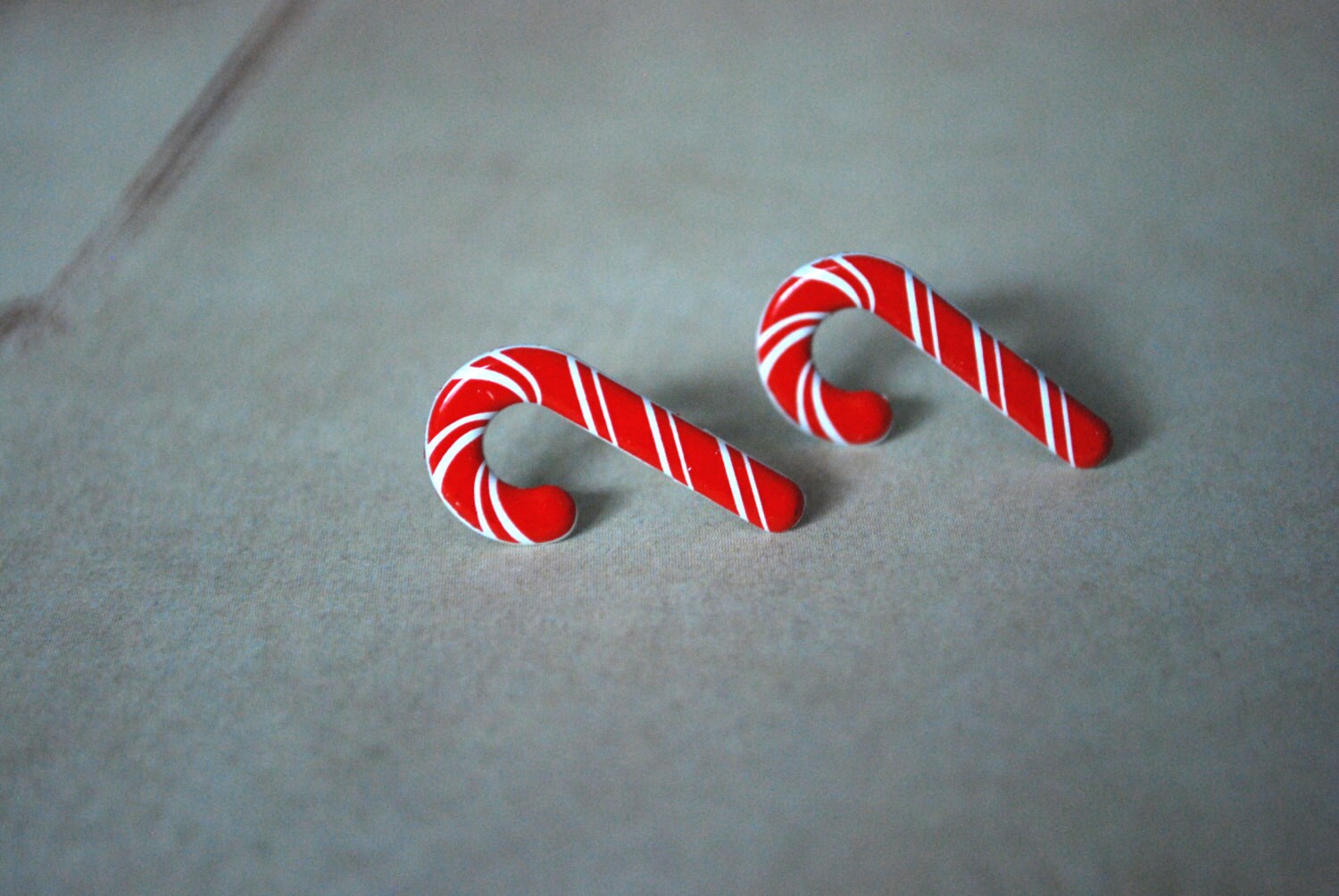 Candy Cane Earrings Candy Cane Studs Christmas Earrings