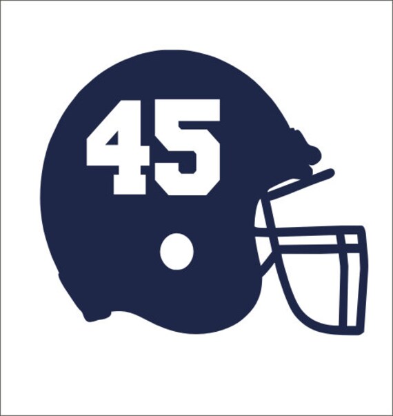 Football Helmet Decal Vinyl Car Decal Personalized Helmet