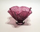 Organic-Hand Blown-Glass-Footed Bowl Organic-Hand Blown-Glass-Footed Bowl