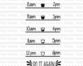 Water Bottle Drink Times, Water Times, Workout bottle, Fittness Drink, SVG, DXF, EPS