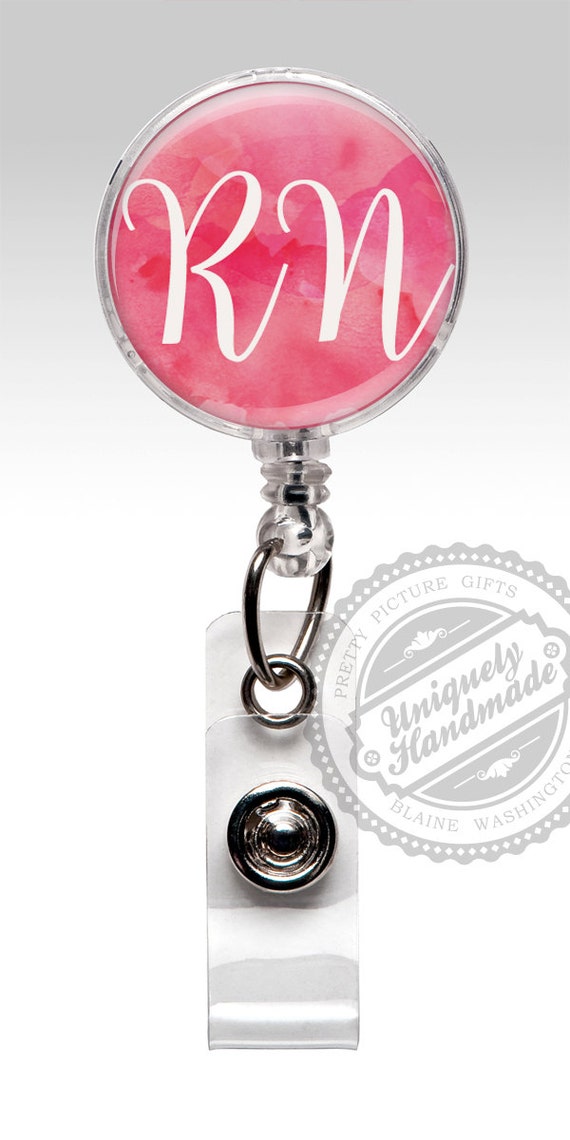 RN Badge Reel Retractable RN Badge Holder Id Badge Clip