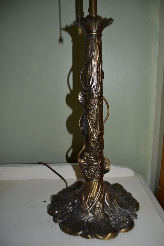 Vintage 1975 Gim 3293 Tiffany Style Table Lamp Base Ornate