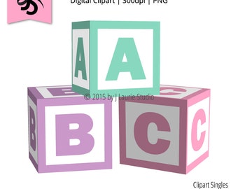 Clip Art Baby Blocks Clipart baby blocks clip art etsy digital clipart singles alphabet shower graphics scrapbook element png instant download art