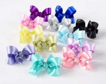 Girls Hair Bows, 2 Inch Bows, Hair Bows, Satin Bows, Toddler Hair Bows, Baby Hair Bows, Hairbows 904